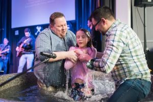 Young Girl Following Jesus - Baptism