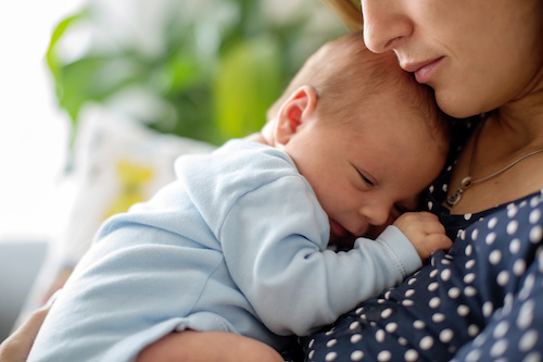 Mindfulness Holding Baby