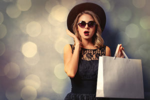 woman shopping abundant life