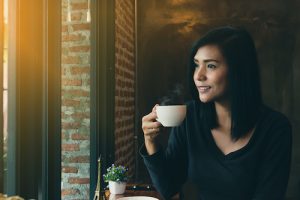Woman at window, Shame and Doubt ovecome by the goodness of God